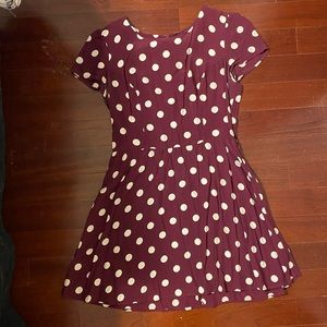 TOPSHOP Polka Dot Mini Dress